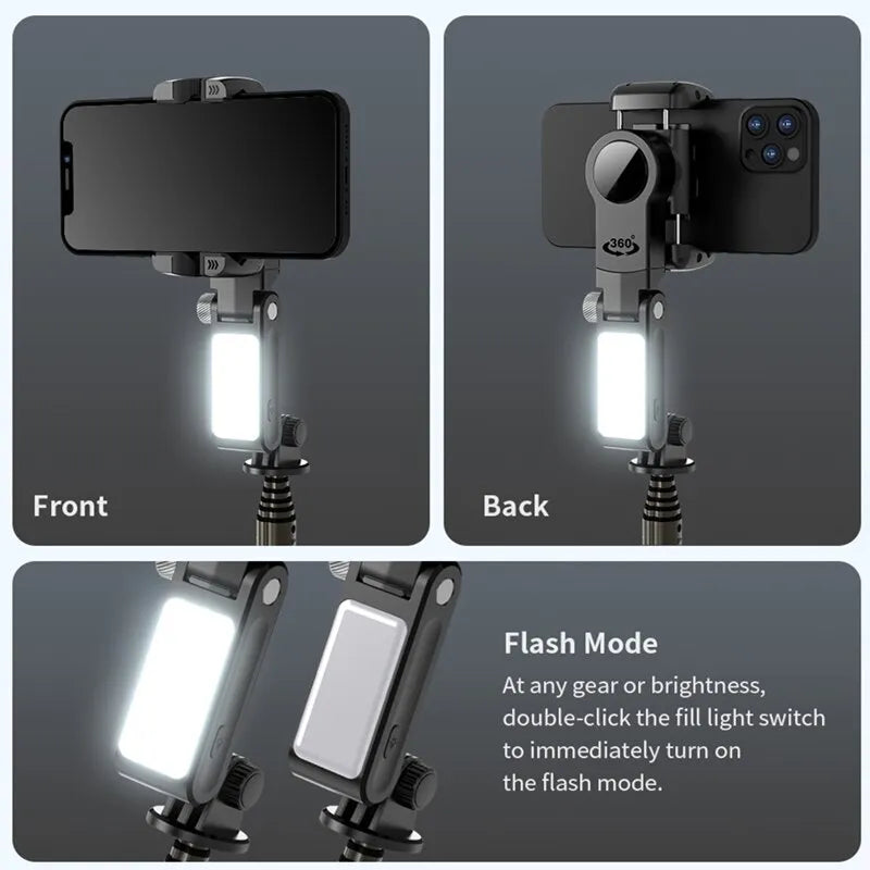 Gimbal Selfie Stick Tripod with 360 Rotation
