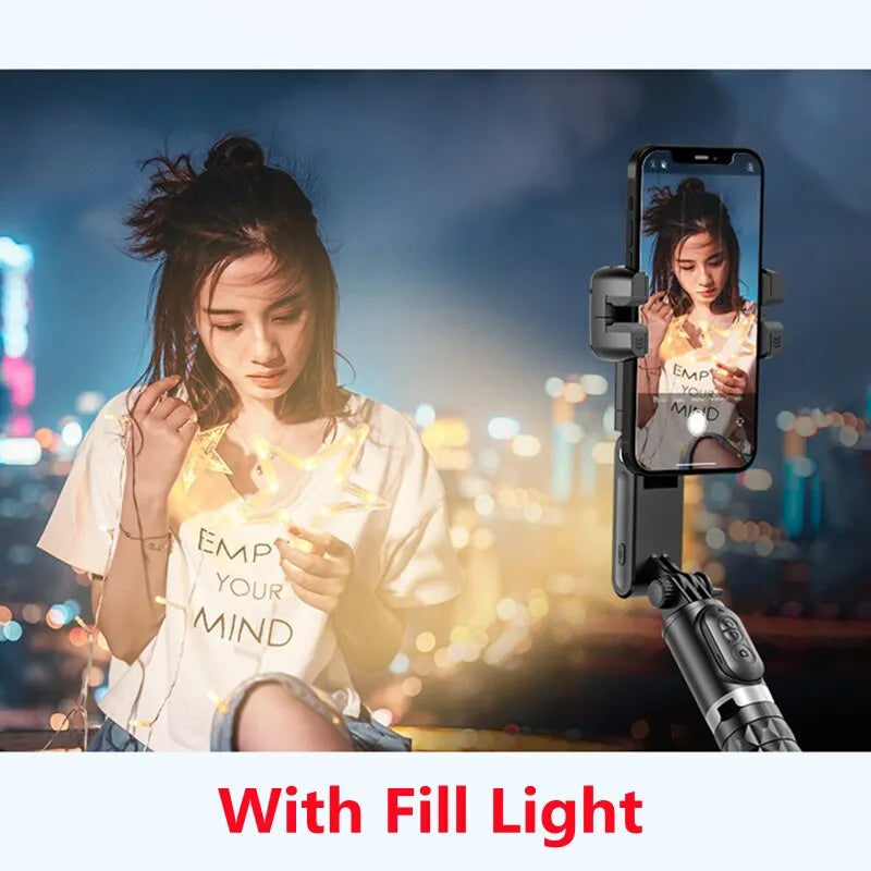 Gimbal Selfie Stick Tripod with 360 Rotation