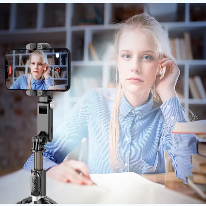 Gimbal Selfie Stick Tripod with 360 Rotation